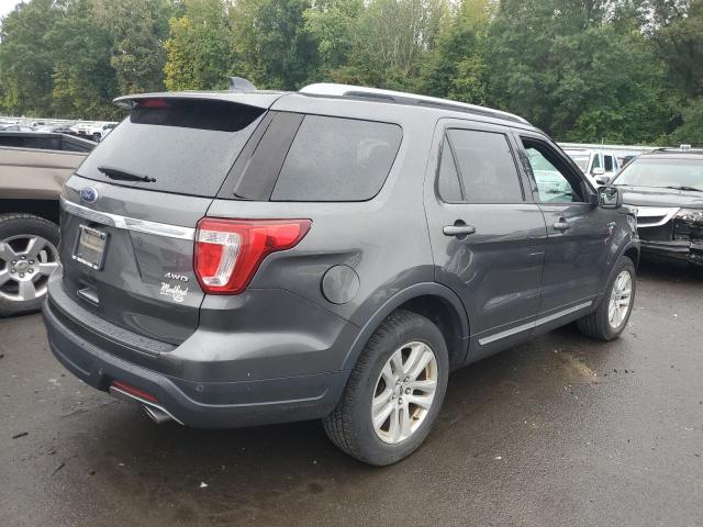 1FM5K8D8XJGA75694 - 2018 FORD EXPLORER XLT Gris foto 3