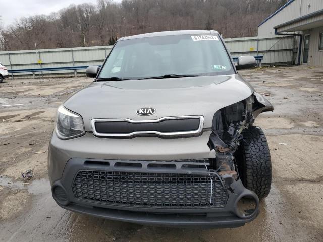 KNDJN2A26E7048196 - 2014 KIA SOUL TAN photo 5