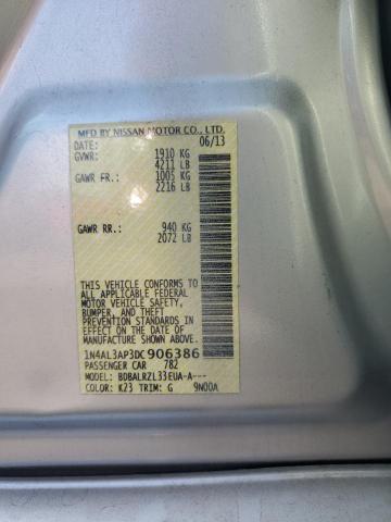 1N4AL3AP3DC906386 - 2013 NISSAN ALTIMA 2.5 Сріблястий фото 12