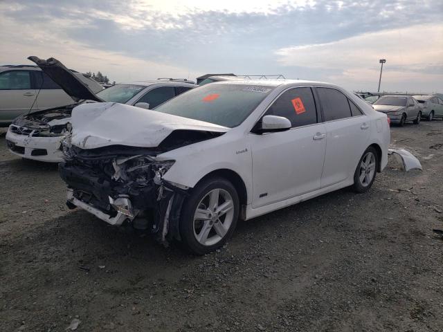 4T1BD1FK3EU118812 - 2014 TOYOTA CAMRY HYBRID WHITE photo 1