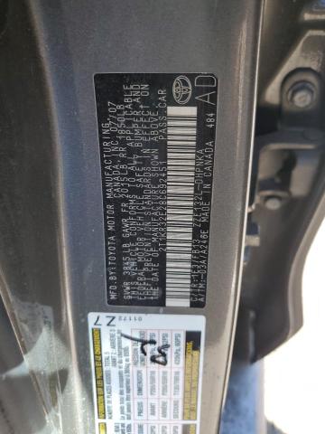2T1KR32E28C692451 - 2008 TOYOTA COROLLA MA XR GRAY photo 12