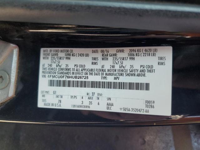 1FMCU0F76HUB26725 - 2017 FORD ESCAPE S Qara foto 13