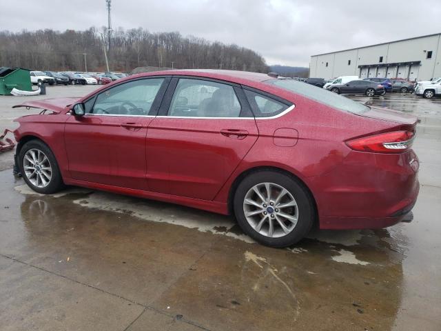 3FA6P0HD5HR299094 - 2017 FORD FUSION SE RED photo 2