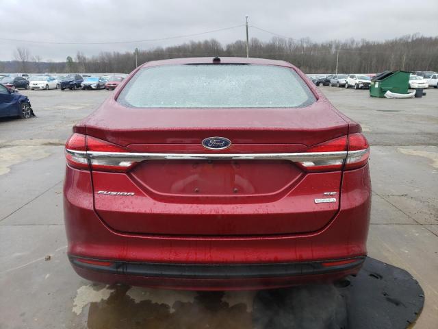 3FA6P0HD5HR299094 - 2017 FORD FUSION SE RED photo 6