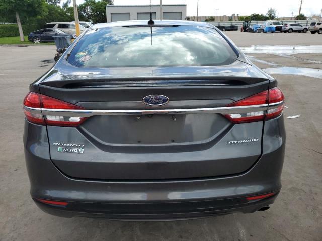 3FA6P0SU3HR191565 - 2017 FORD FUSION TITANIUM PHEV GRAY photo 6