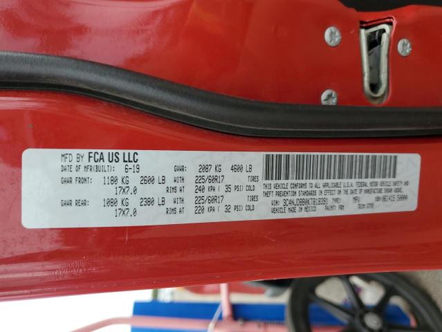 3C4NJDBB0KT818391 - 2019 JEEP COMPASS LATITUDE أحمر صورة 13