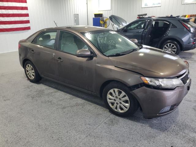 KNAFU4A29D5647377 - 2013 KIA FORTE EX BROWN photo 4