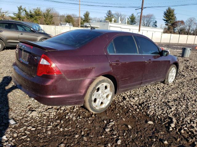 3FAHP0HA5BR183495 - 2011 FORD FUSION SE BURGUNDY photo 3