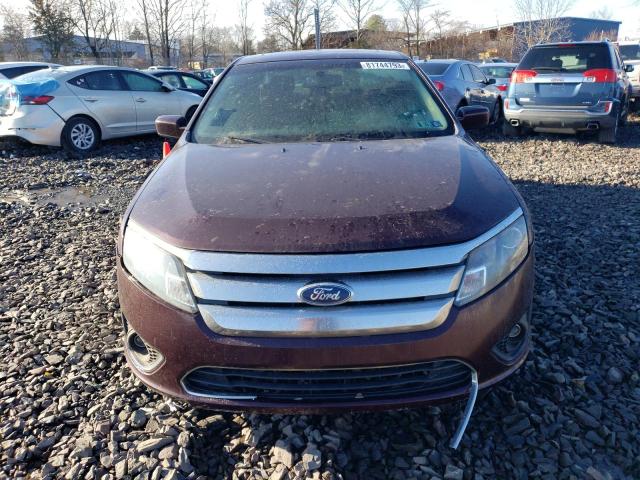 3FAHP0HA5BR183495 - 2011 FORD FUSION SE BURGUNDY photo 5