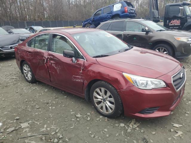 4S3BNAB69H3006875 - 2017 SUBARU LEGACY 2.5I RED photo 4