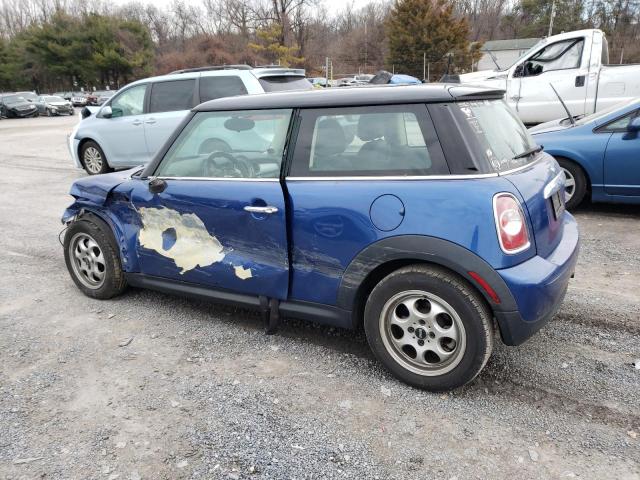 WMWSU3C59DT692024 - 2013 MINI COOPER BLUE photo 2