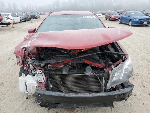 4T1BF1FK5EU834976 - 2014 TOYOTA CAMRY L RED photo 5