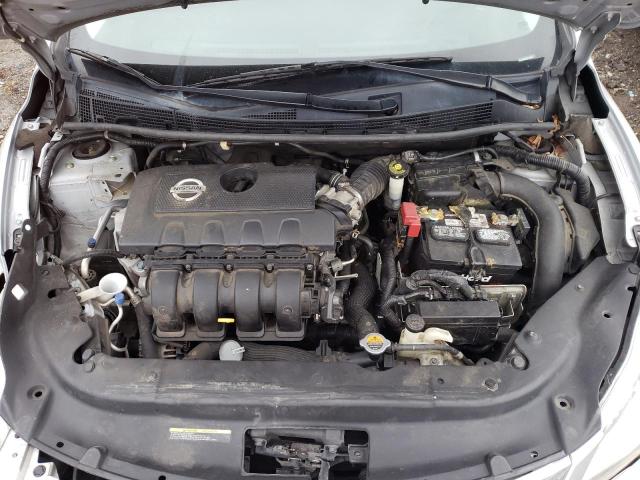 3N1AB7AP8FL630821 - 2015 NISSAN SENTRA S SILVER photo 11