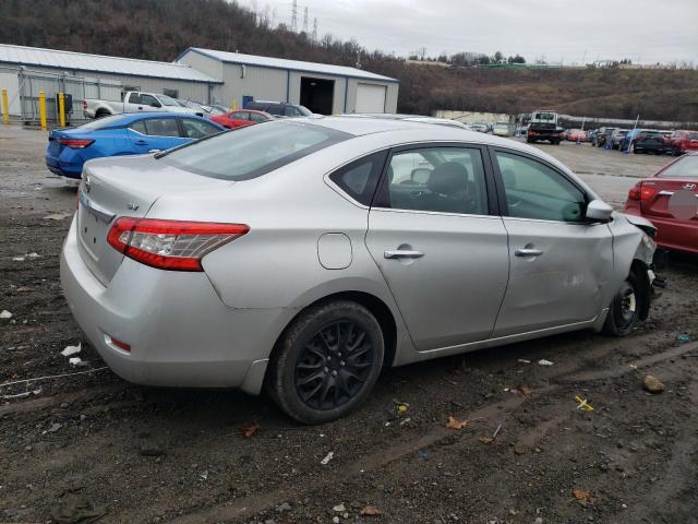 3N1AB7AP8FL630821 - 2015 NISSAN SENTRA S SILVER photo 3