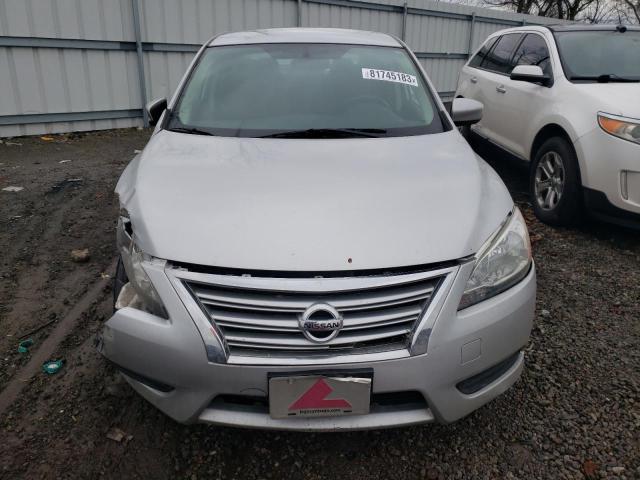 3N1AB7AP8FL630821 - 2015 NISSAN SENTRA S SILVER photo 5