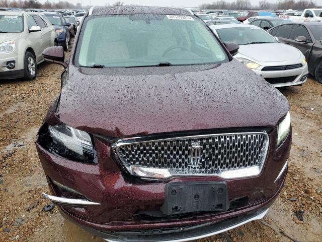5LMCJ2D96KUL16022 - 2019 LINCOLN MKC SELECT 勃艮第红 照片 5