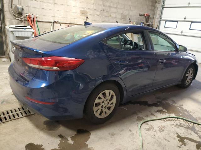 5NPD74LF2HH094501 - 2017 HYUNDAI ELANTRA SE BLUE photo 3