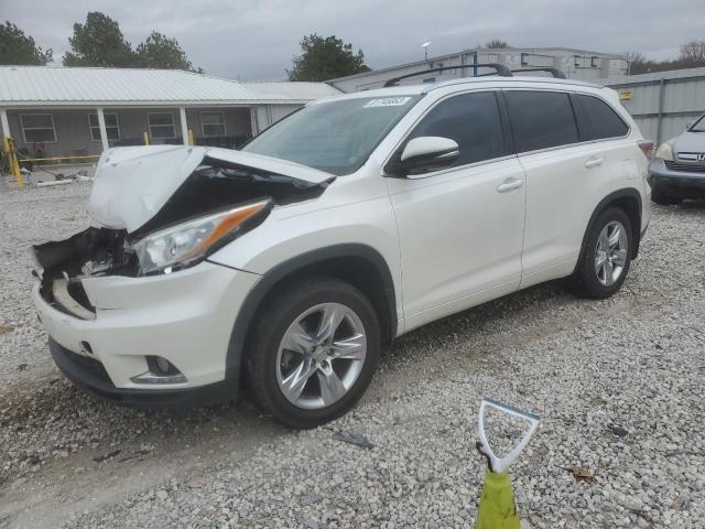 5TDDKRFH7FS204376 - 2015 TOYOTA HIGHLANDER LIMITED WHITE photo 1