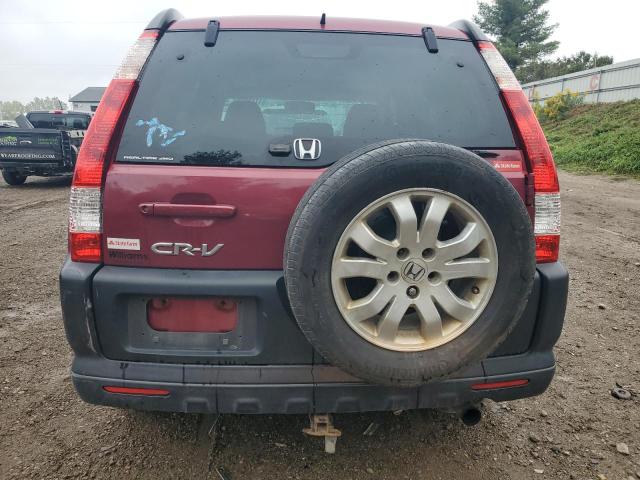 SHSRD78826U417590 - 2006 HONDA CR-V EX მუქწითელი ფოტო 6