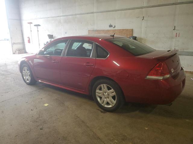 2G1WB5E38D1189892 - 2013 CHEVROLET IMPALA LT MAROON photo 2