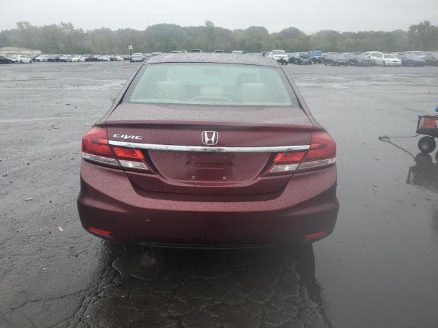 2HGFB2F55DH538277 - 2013 HONDA CIVIC LX BURGUNDY photo 6