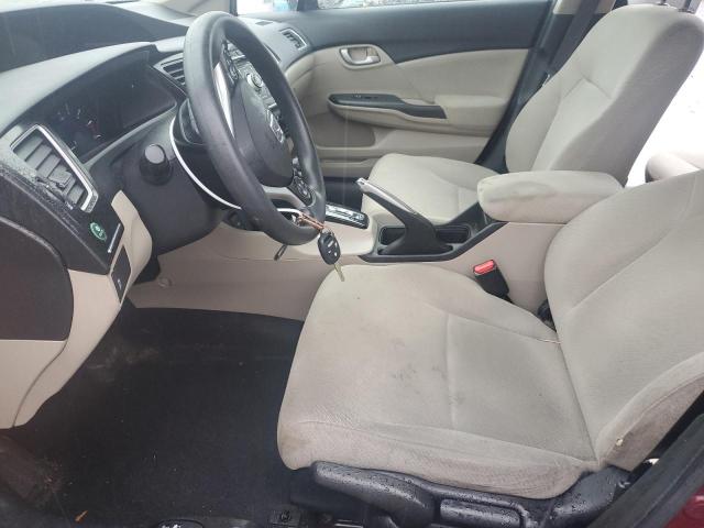 2HGFB2F55DH538277 - 2013 HONDA CIVIC LX BURGUNDY photo 7