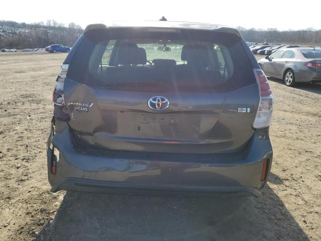 JTDZN3EU2FJ036829 - 2015 TOYOTA PRIUS V GRAY photo 6