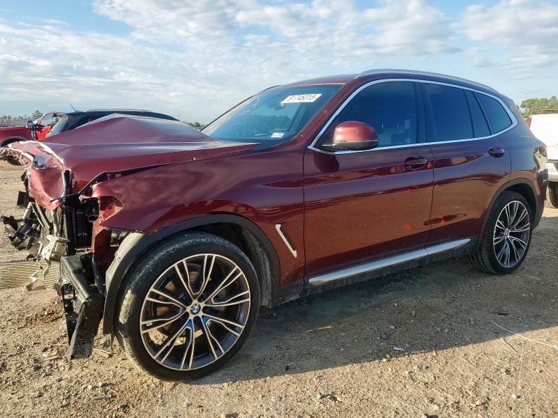 5UX43DP09N9M55985 - 2022 BMW X3 SDRIVE30I RED photo 1