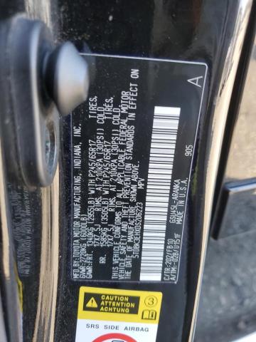 5TDBK3EHXDS206223 - 2013 TOYOTA HIGHLANDER BASE BLACK photo 14