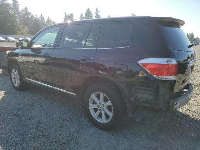 5TDBK3EHXDS206223 - 2013 TOYOTA HIGHLANDER BASE BLACK photo 2