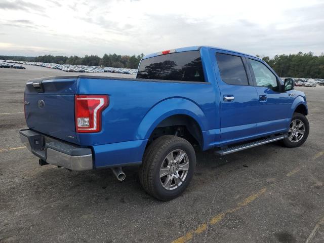 1FTEW1C80FKD52777 - 2015 FORD F150 SUPERCREW BLUE photo 3