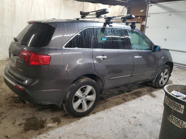 2HNYD2H47AH534484 - 2010 ACURA MDX TECHNOLOGY GRAY photo 3