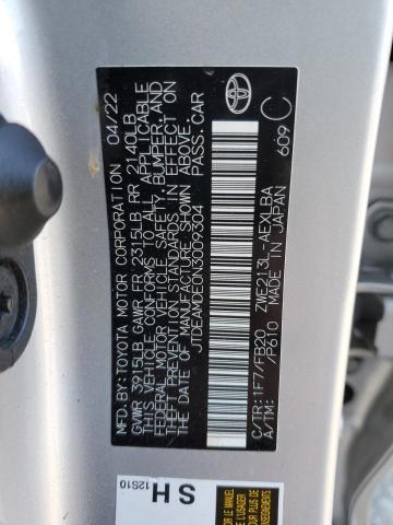 JTDEAMDE0N3009304 - 2022 TOYOTA COROLLA LE ვერცხლისფერი ფოტო 13