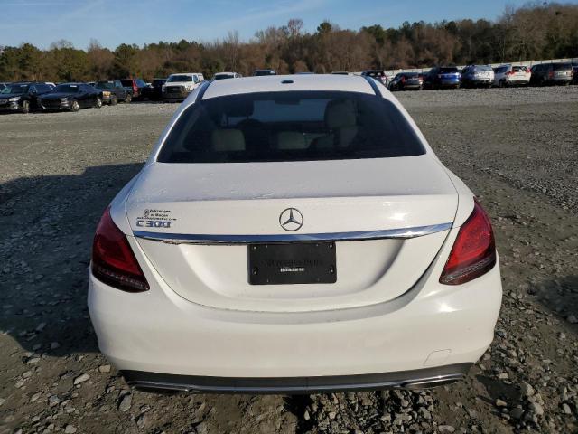 55SWF8DB3KU290871 - 2019 MERCEDES-BENZ C 300 WHITE photo 6