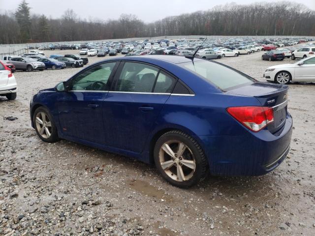 1G1PE5SB6D7229624 - 2013 CHEVROLET CRUZE LT BLUE photo 2