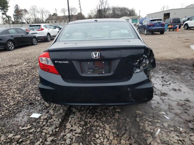 19XFB2F57CE308264 - 2012 HONDA CIVIC LX BLACK photo 6