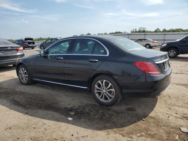 55SWF4KB3FU084953 - 2015 MERCEDES-BENZ C 300 4MATIC BLACK photo 2