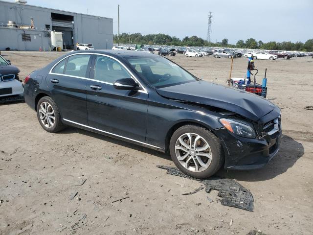 55SWF4KB3FU084953 - 2015 MERCEDES-BENZ C 300 4MATIC BLACK photo 4