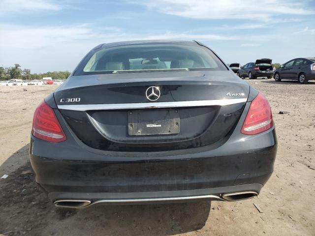 55SWF4KB3FU084953 - 2015 MERCEDES-BENZ C 300 4MATIC BLACK photo 6
