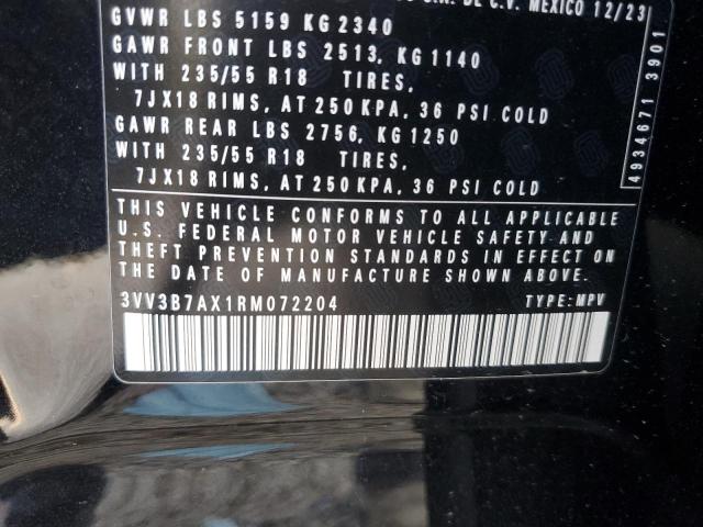 3VV3B7AX1RM072204 - 2024 VOLKSWAGEN TIGUAN SE Czarny zdjęcie 14