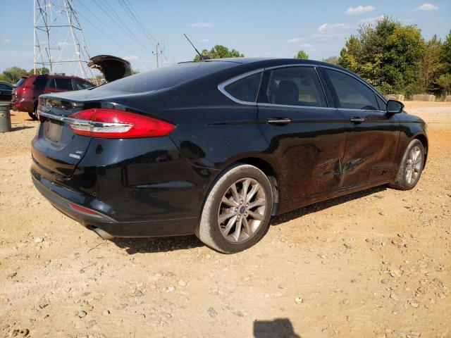 3FA6P0HD7HR321094 - 2017 FORD FUSION SE BLACK photo 3