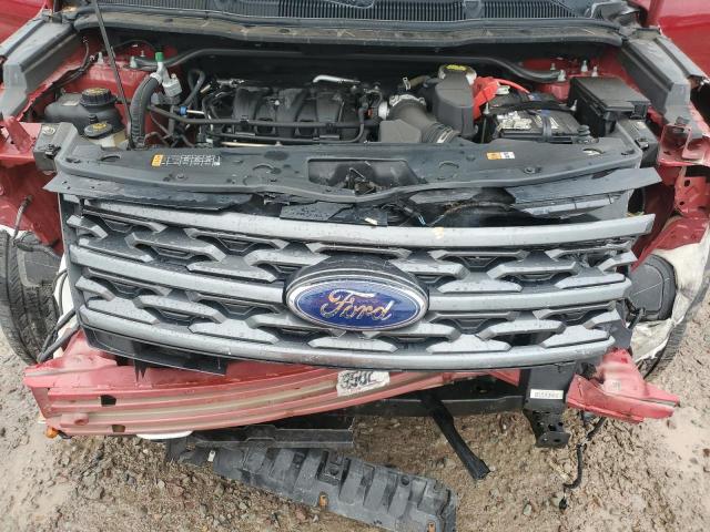 1FM5K8D87JGC79594 - 2018 FORD EXPLORER XLT Կարմիր լուսանկար 12