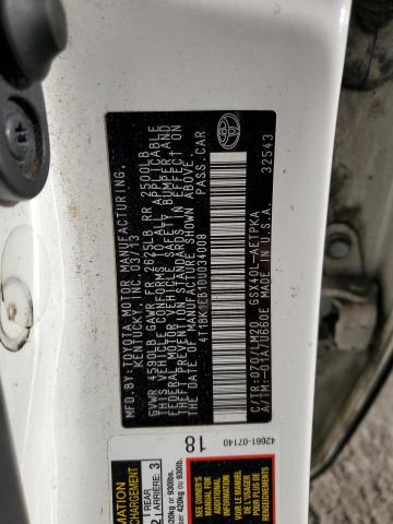 4T1BK1EB1DU034008 - 2013 TOYOTA AVALON BASE Ağ foto 12