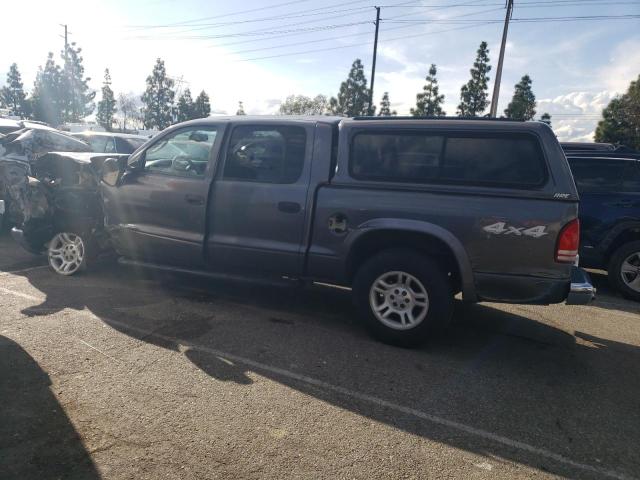 1D7HG38N34S732235 - 2004 DODGE DAKOTA QUAD SPORT GRAY photo 2