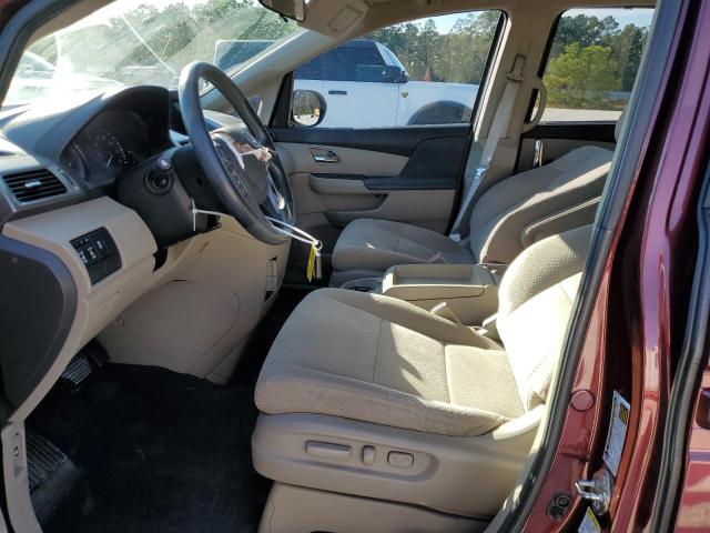 5FNRL5H47GB086227 - 2016 HONDA ODYSSEY EX BURGUNDY photo 7