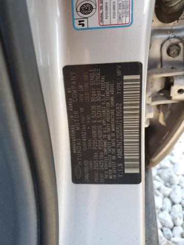 KM8JN12D55U118682 - 2005 HYUNDAI TUCSON GLS GRAY photo 13