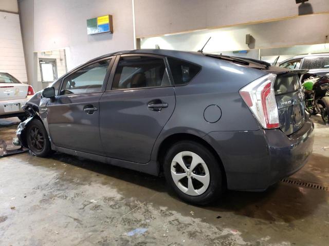 JTDKN3DUXF0475382 - 2015 TOYOTA PRIUS GRAY photo 2