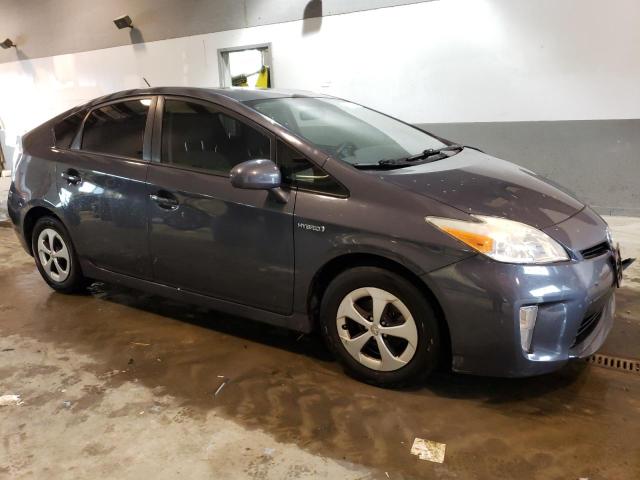 JTDKN3DUXF0475382 - 2015 TOYOTA PRIUS GRAY photo 4