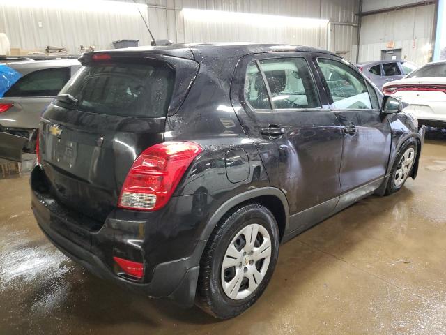 3GNCJKSB9JL166405 - 2018 CHEVROLET TRAX LS BLACK photo 3