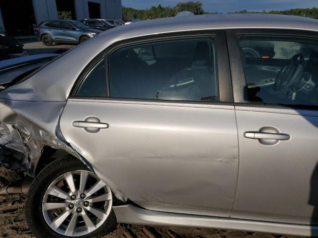 2T1BU4EE8AC454478 - 2010 TOYOTA COROLLA BASE SILVER photo 10